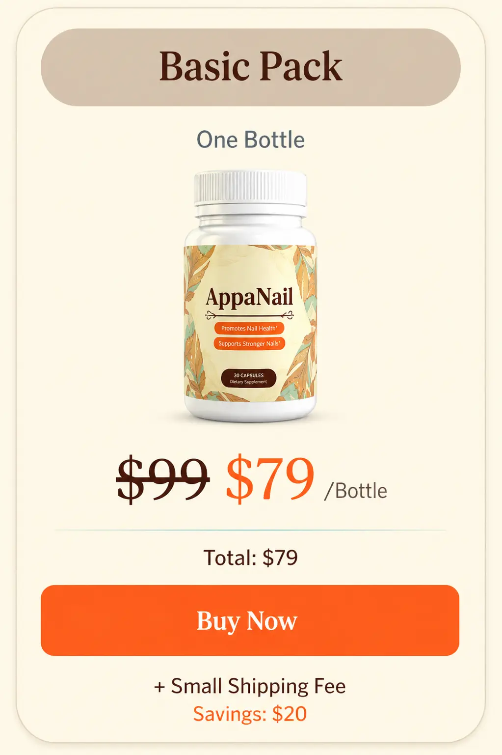 AppaNail one bottle